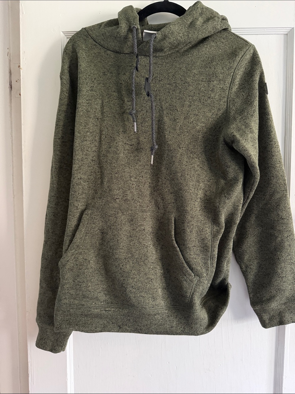 Quiksilver Men's Heather Olive Hooded Sweatshirt